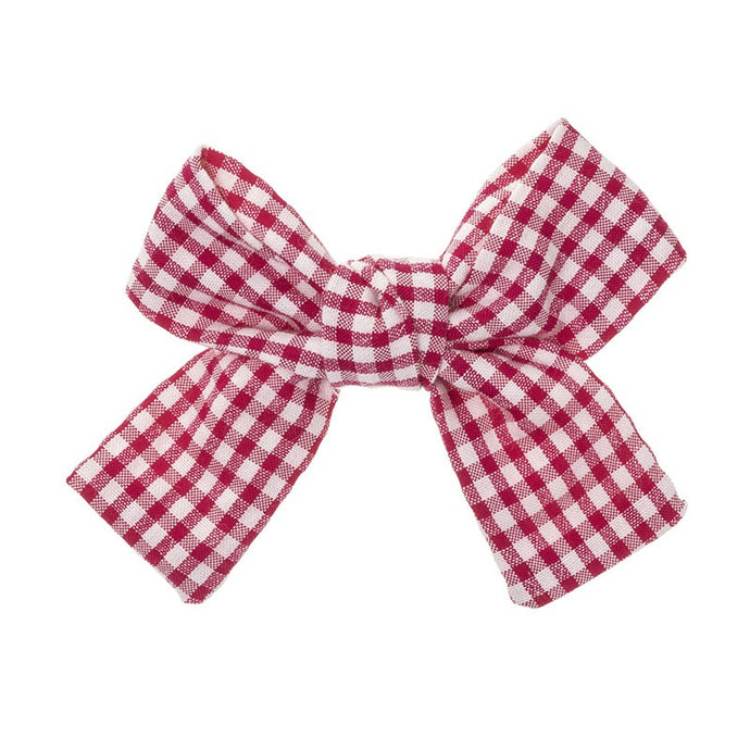 Gingham bow - 9 colours