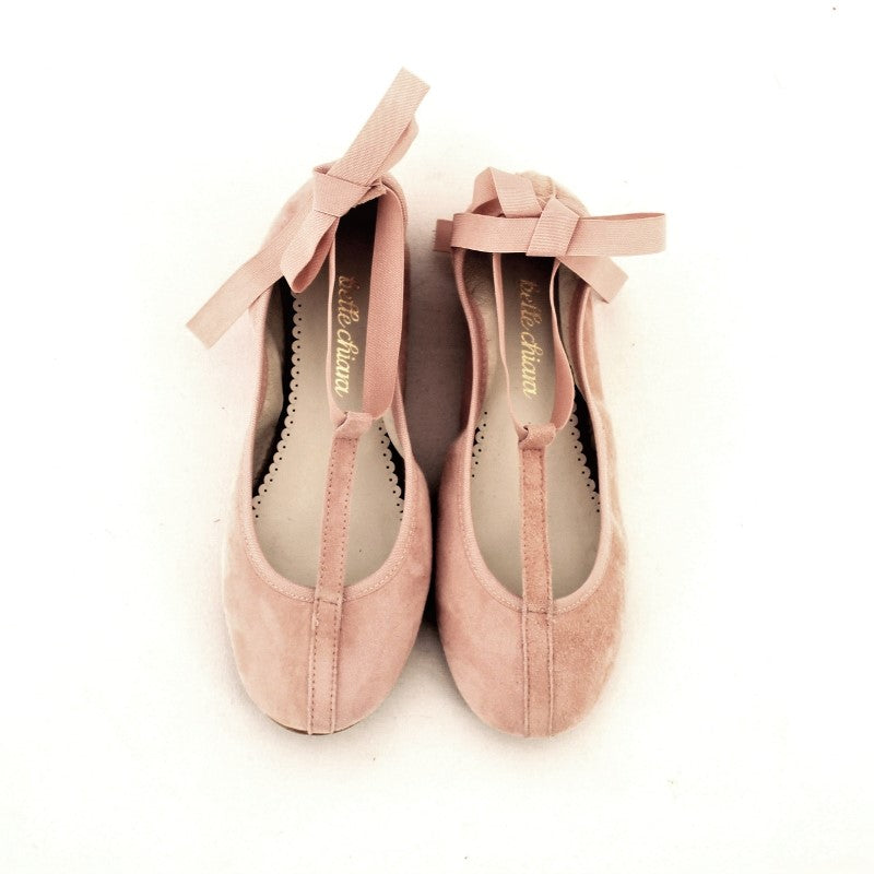 Ballerinas (Mum & Me) - Suede Blush Pink (60% OFF!)
