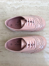 OLIVIA ANN Brogue Patent Leather “Chloe” Shoes- Pink