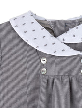 Baby dress - Grey with White Collar - SALE 50% OFF!
