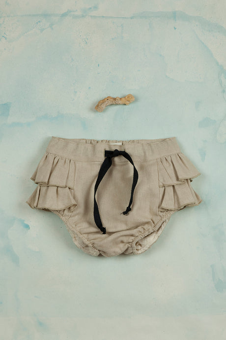 Beige Bloomers with Frills (SALE 50% OFF)