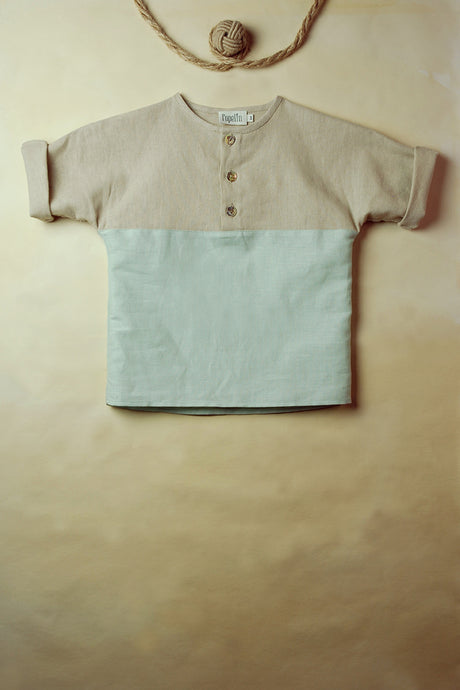 Beige Yolk-Style Shirt (SALE 50% OFF)