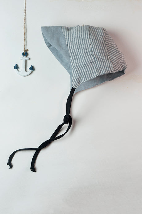 Reversible Sailor Striped Peaket Bonnet (SALE 50% OFF)