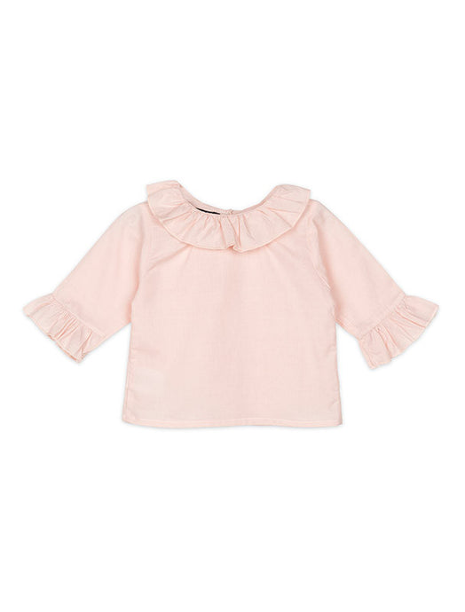 Pink Blouse Frill Collar (SALE 50% OFF)