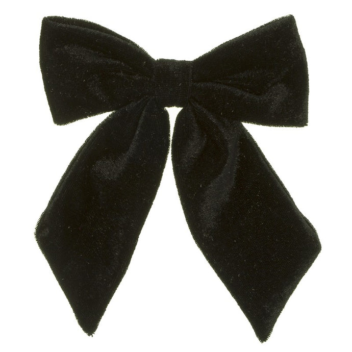Black Velvet Long Tailed Bow