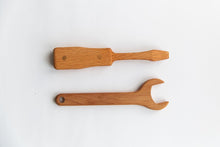 This hand-crafted Wooden Construction / Tools Set is incredible realistic and features tools with movable parts. Made from solid ash and beech wood and covered with natural oils. Perfectly polished for an heirloom quality toy . Poltora Stolyara. Australia.