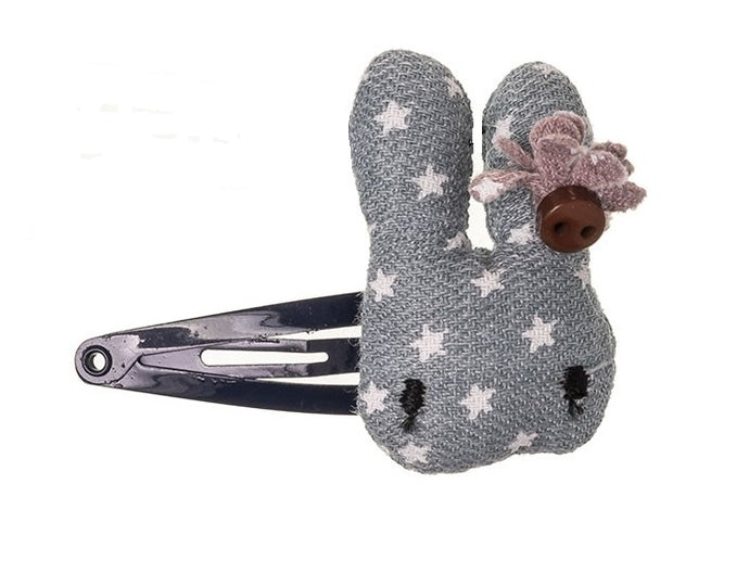 Bunny padded clip with stars- FRENCH BLUE