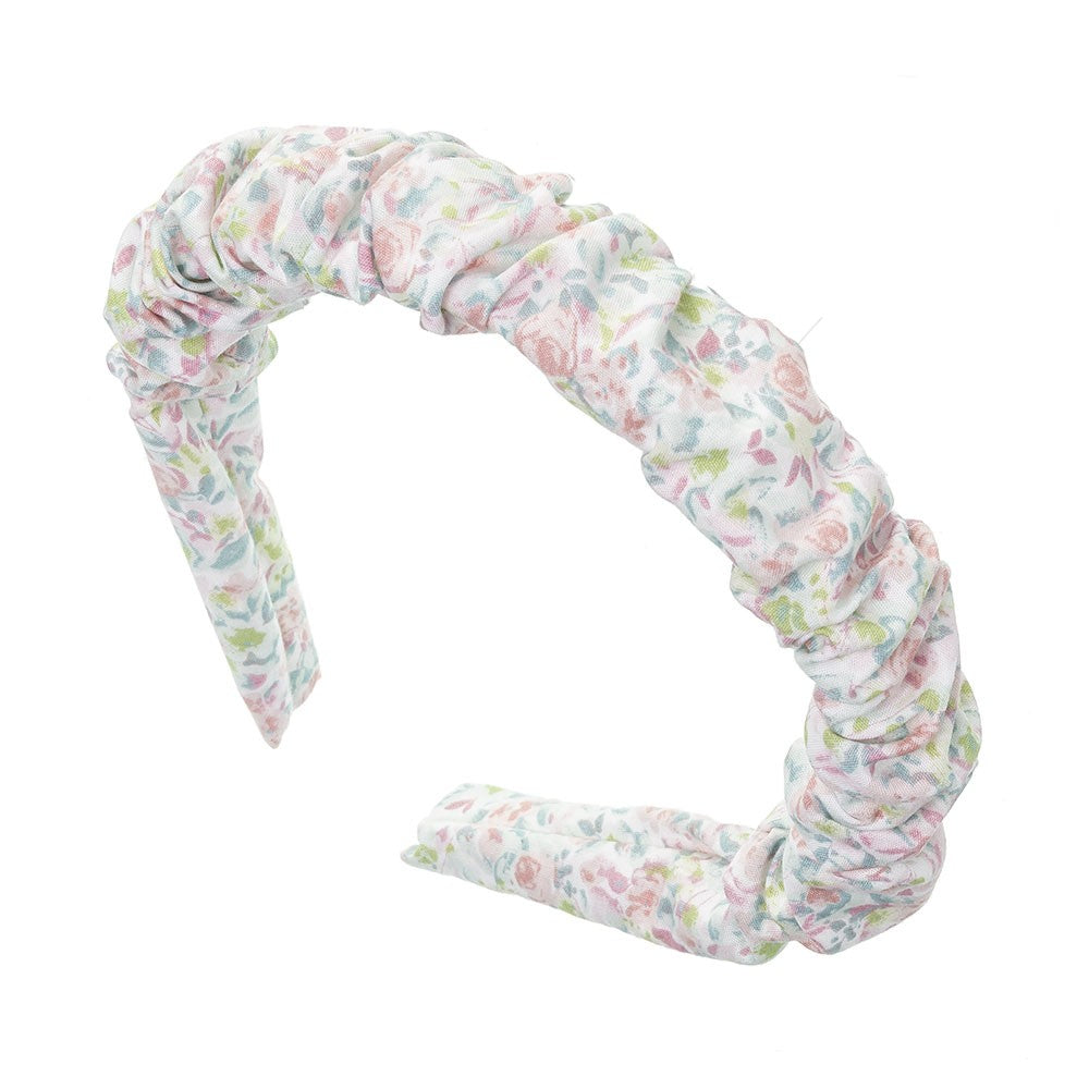 English Rose Ruching Hairband - ORGANIC COTTON