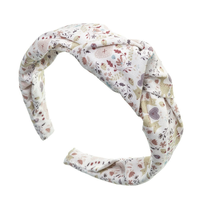 Forest & Floral Knotted Hairband - ORGANIC COTTON