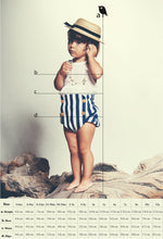 Reversible Bloomers - Blue and Sailor Stripes (SALE 50% OFF)