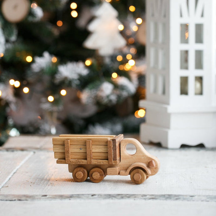  Logging truck - It's great when a toy can interact with surrounding objects. In the trailer of this truck you can transport different things, in this case wooden logs. Wooden toys. Building toys.Heirloom toys. 