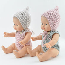 Doll Knitted Pixie BONNET Mustard - Large ( Fits 34-40 cm dolls / 13-15 inch)