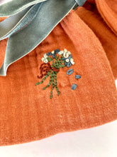 Rust Handmade Detachable Collar - Reversible and adjustable.