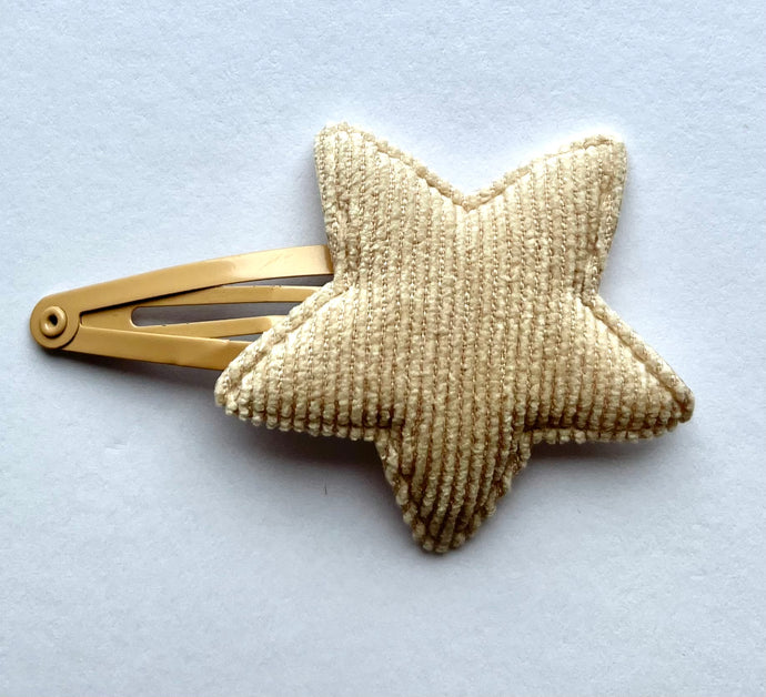 Star Hair Clip - Beige