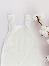 Baby Knitted Jumpsuit - White