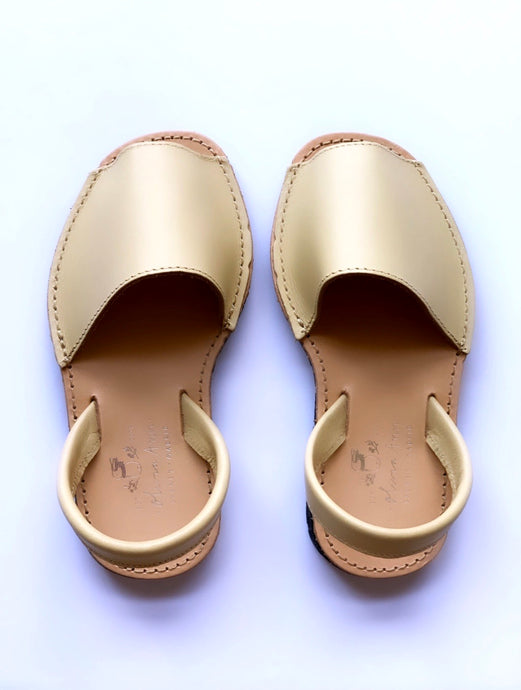Authentic leather avarcas crafted in Menorca Spain. Available in difference sizes for the whole family. From baby to adults. Menorquinas. Sandals. Olivia Ann
