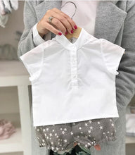 Cotton Shirt Mandarin Collar - White (SALE 50% OFF!)