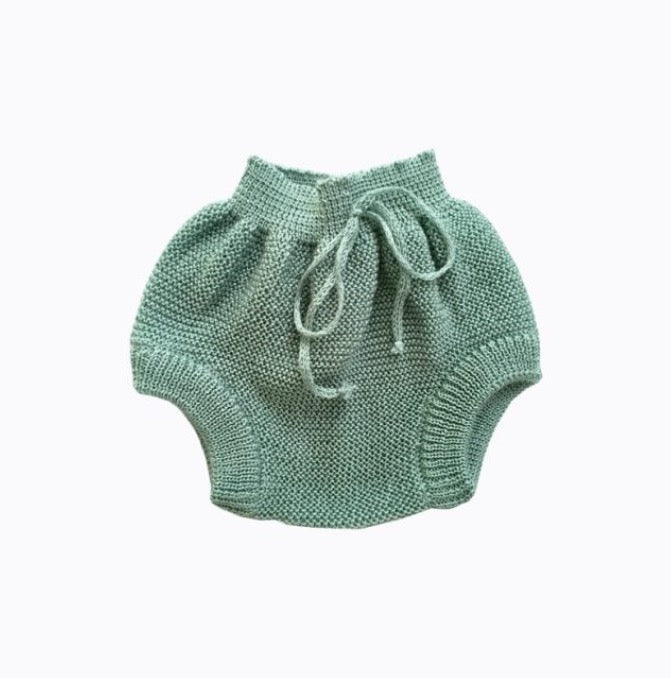 Knitted Bloomers in Green