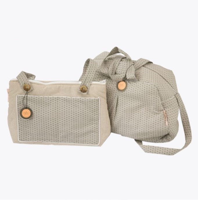 Maternity Bag - Grey with Stars