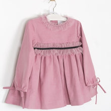 Pink Corduroy Tulle Dress- LAST ONE SIZE 8!