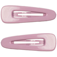 Basic Snap Hair Clip Puffy Painted- BLUSH PINK (Pack of 2)