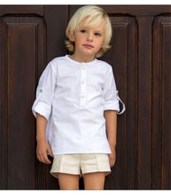 Oxford Linen Shorts - Stone