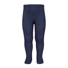 A must have classic pair of Condor tights in Navy colour.  Details: ribbed knit. Blue